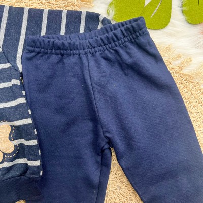 Conj. Jaqueta Patinhas e Calça de Moletom - Marinho